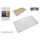 Quttin hűtőrács 40,8×25,5×2 cm – lábas kialakítás egyenletes hűléshez, süteményhez és kenyérhez