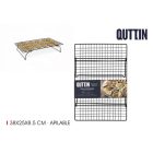 Quttin egymásra rakható hűtőrács 38×25×8,5 cm – lábas kivitel, körkörös levegőáramlással, helytakarékos hűtéshez