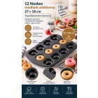 Quttin 12 fészkes tapadásmentes minifánk sütőforma – 27 × 18 cm