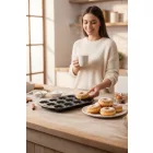 Quttin Xynflon tapadásmentes minifánk sütőforma – 12 fészkes, 4,5 cm, 27×18 cm