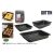 Quttin szénacél sütőtepsi szett – 3 db: 28,5x19,5 cm, 34x24 cm, 42x29 cm – 0,5 mm vastagsággal