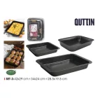 Quttin széQuttin Xynflon tapadásmentes sütőtepsi szett, 3 darabos – 28,5×19,5 cm, 34×24 cm, 42×29 cmnacél sütőtepsi szett – 3 db: 28,5x19,5 cm, 34x24 cm, 42x29 cm – 0,5 mm vastagsággal