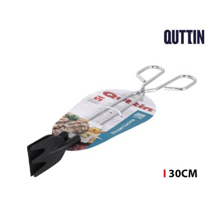 Quttin 30 cm-es rozsdamentes konyhai csipesz – húsforgató és grillező eszköz nagykonyhai használatra