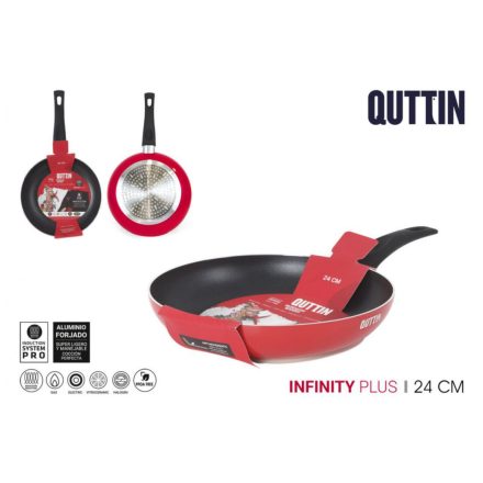 Quttin Infinity Plus 24 cm-es tapadásmentes serpenyő – indukciós, vendégházaknak és apartmanoknak