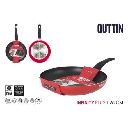 Quttin Infinity Plus 26 cm-es tapadásmentes serpenyő – indukciós, vendégházaknak és apartmanoknak