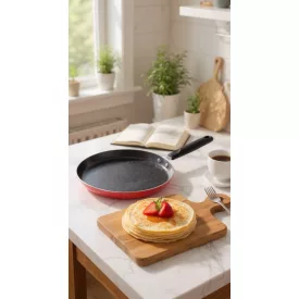 Quttin Infinity Plus 26 cm-es tapadásmentes palacsintasütő serpenyő – indukciós, vendégházaknak és apartmanoknak