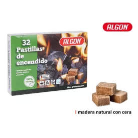   Természetes viaszos fa alágyújtós grillgyújtáshoz 32 db / csomag