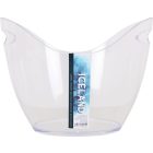 8 literes átlátszó ovális pezsgősvödör, 35x26x26 cm – italhűtő több üveghez