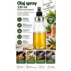 Átlátszó üveg olaj spray 330 ml – precíz és higiénikus olajadagoló