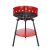 Algon faszenes állványos grill, 36 cm, alsó polccal – kompakt kültéri grillsütő