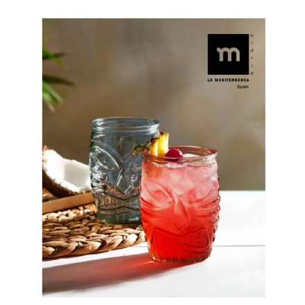 Színes Tiki Old Fashioned koktélos pohár 500 ml