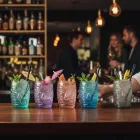 Színes Tiki Old Fashioned koktélos pohár 500 ml