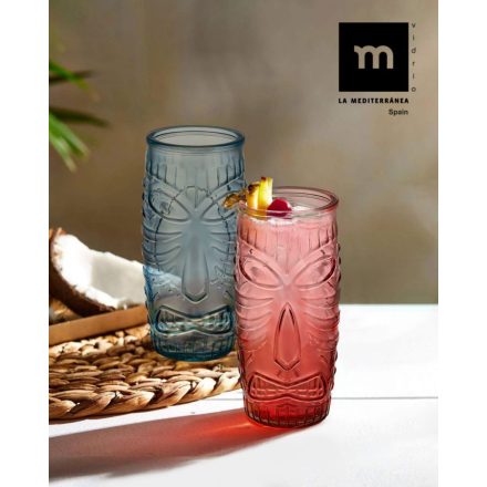 Szines koktélos Tiki pohár 600 ml