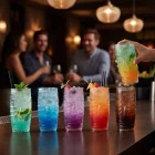 Színes Tiki koktélos pohár 600 ml La Mediterránea