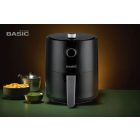 Basic Home 2,3 literes forrólevegős sütő (air fryer), 1200 W, 26,5×26,5×31 cm – kompakt, 200 °C-ig állítható