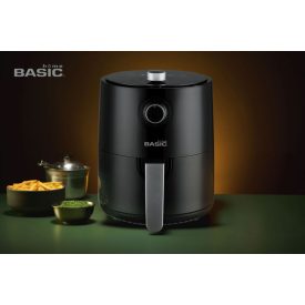 Basic Home 2,3 literes forrólevegős sütő (air fryer), 1200 W, 26,5×26,5×31 cm – kompakt, 200 °C-ig állítható
