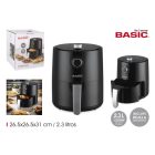 Basic Home 2,3 literes forrólevegős sütő (air fryer), 1200 W, 26,5×26,5×31 cm – kompakt, 200 °C-ig állítható
