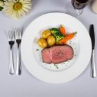 Felit fehér porcelán lapostányér 27 cm