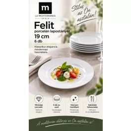 Felit fehér porcelán tányérok – La Mediterránea