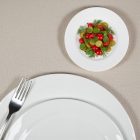 Fehér Felit porcelán lapostányér desszertekhez