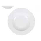 Felit fehér porcelán mélytányér letisztult tálaláshoz