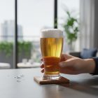 565 ml-es Amberes söröspohár – klasszikus forma, erős üveg, GasztroZoli ajánlata