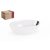 Gourmet ovális mártogatós kistálka, fehér porcelán 14x8.5x4cm