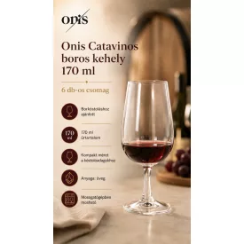Onis Catavinos borkóstoló kehely 170 ml-es űrtartalommal Fájlnév: onis-catavinos-boros-kehely-6-db.jpg