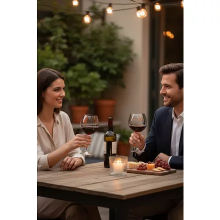 Onis Speakeasy Burgundy boros pohár 580 ml-es, 6 db-os csomag, extra tartós üvegből