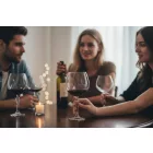 Onis Speakeasy Burgundy boros pohár 580 ml-es, 6 db-os csomag, extra tartós üvegből