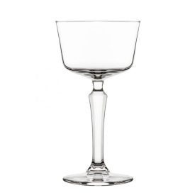   Onis Speakeasy Gin Fizz koktélos pohár 250 ml-es, 6 db-os csomag - karakteresebb art déco szárral, extra tartós üvegből