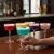 Onis Speakeasy Gin Fizz Koktélos Pohár Art Déco Szárral, 250 ml – 6 db-os Csomag