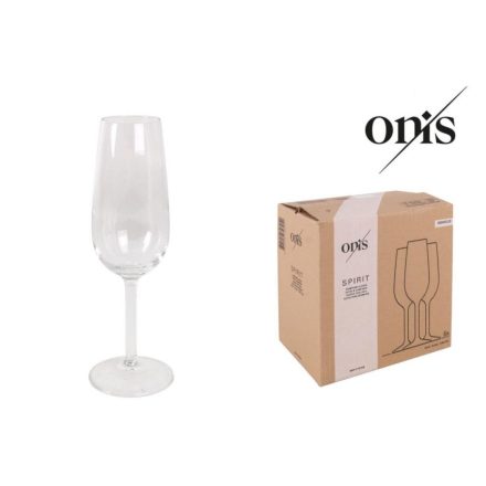 Allegra pezsgős flute, 195 ml, üveg