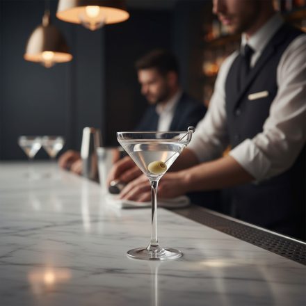 ENDURA 240 ml-es martini koktélos pohár - 6 db-os csomag