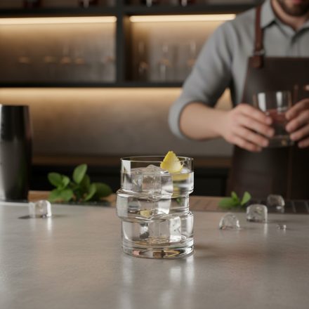 The Glitch koktélos pohár 355 ml, 6 db-os csomag - bartender tervezte különleges Collins koktélos pohár