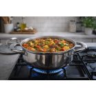 Caesar indukciós lábas 1,5 liter – rozsdamentes acél edény üveg fedővel, 16 cm