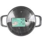 Caesar 2 literes indukciós lábas üveg fedővel, 18 m-es átmérő