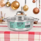 Caesar 5 literes indukciós lábas, 26 cm átmérővel, üveg fedővel – elegáns és tartós edény
