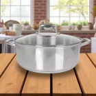 Indukciós Caesar lábas, 8 liter, 30 cm, üveg fedővel – GasztroZoli ajánlata