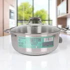 Indukciós Caesar lábas 10 literes, 32 cm-es, üveg fedővel – GasztroZoli ajánlata