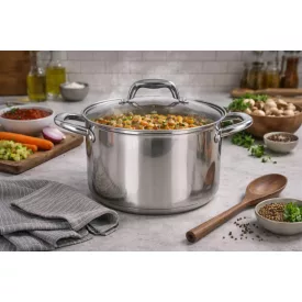   Caesar 5 literes indukciós fazék üveg fedővel, 22 cm-es átmérő