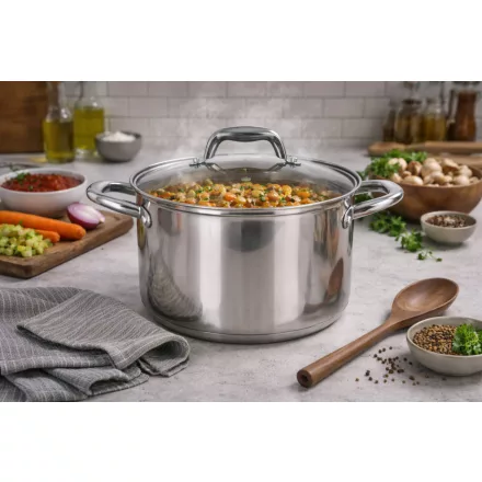 Caesar 5 literes indukciós fazék üveg fedővel, 22 cm-es átmérő