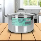Indukciós Caesar fazék, 12 liter, 30 cm, üveg fedővel – GasztroZoli ajánlata