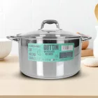 12 literes Caesar indukciós fazék, 30 cm, üveg fedővel – nagy mennyiségű ételekhez