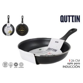 Quttin Avin 26 cm-es tapadásmentes serpenyő – indukciós főzőlaphoz, olajszegény sütéshez