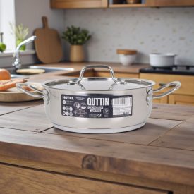   Quttin Hotel lábas fedővel 3 literes 22 cm-es átmérőjű indukciós - Spanyol edény