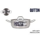 Quttin Hotel lábas fedővel – 3 literes, 22 cm átmérőjű rozsdamentes acél edény indukciós tűzhelyhez