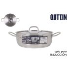 Quttin Hotel lábas fedővel – 5 literes, 26 cm átmérőjű rozsdamentes acél edény indukciós tűzhelyhez