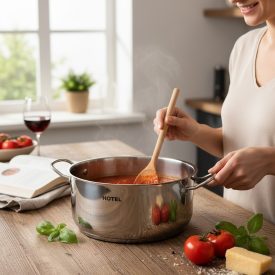   Quttin Hotel lábas fedővel 6,5 literes 28 cm-es átmérőjű indukciós - Spanyol edény