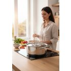 Quttin Hotel lábas fedővel 6,5 literes 28 cm-es átmérőjű indukciós - Spanyol edény